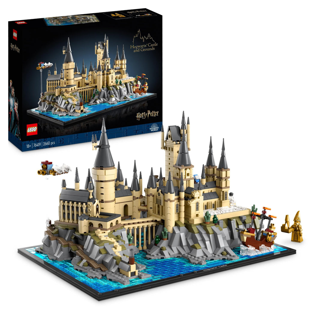 LEGO Harry Potter Schloss Hogwarts mit Schlossgelände, grosses Set für Erwachsene, einschliesslich b