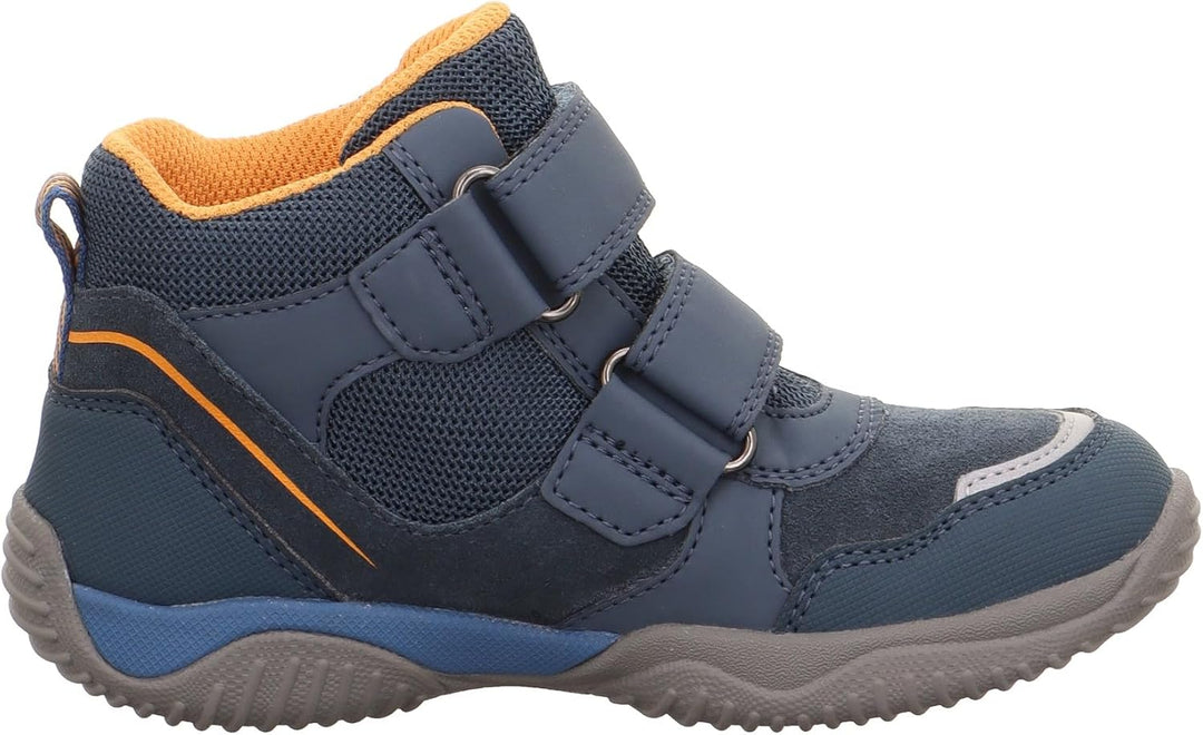 Superfit Jungen Storm Sneaker 25 EU Schmal Blau Orange 8040, 25 EU Schmal Blau Orange 8040