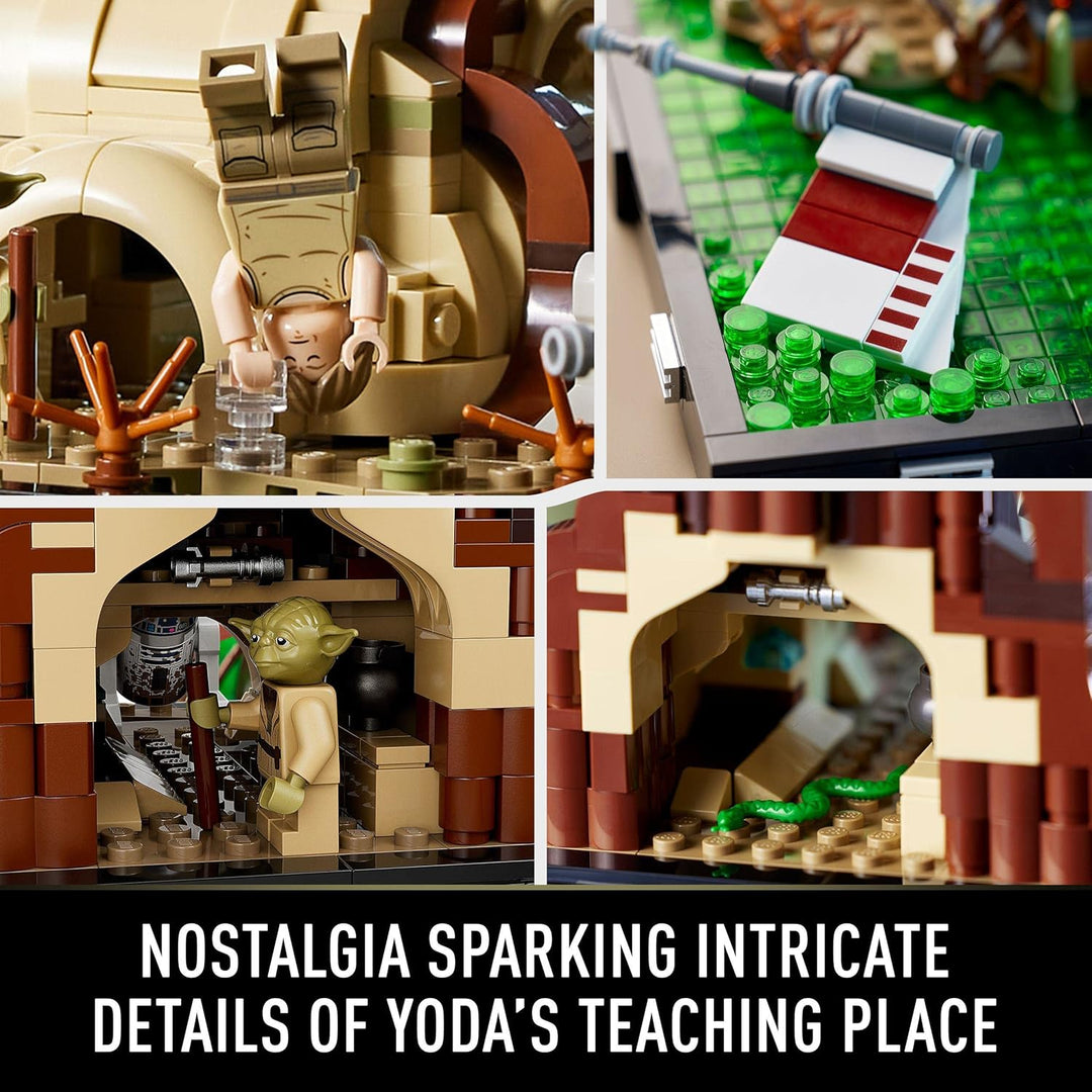 LEGO 75330 Star Wars Dagobah Jedi Training Diorama Set für Erwachsene, mit Yoda, R2-D2 und Luke Skyw