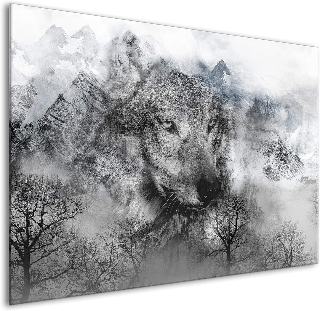 murando Spritzschutz Glas für Küche 80x60 cm Küchenrückwand Küchenspritzschutz Fliesenschutz Glasbil