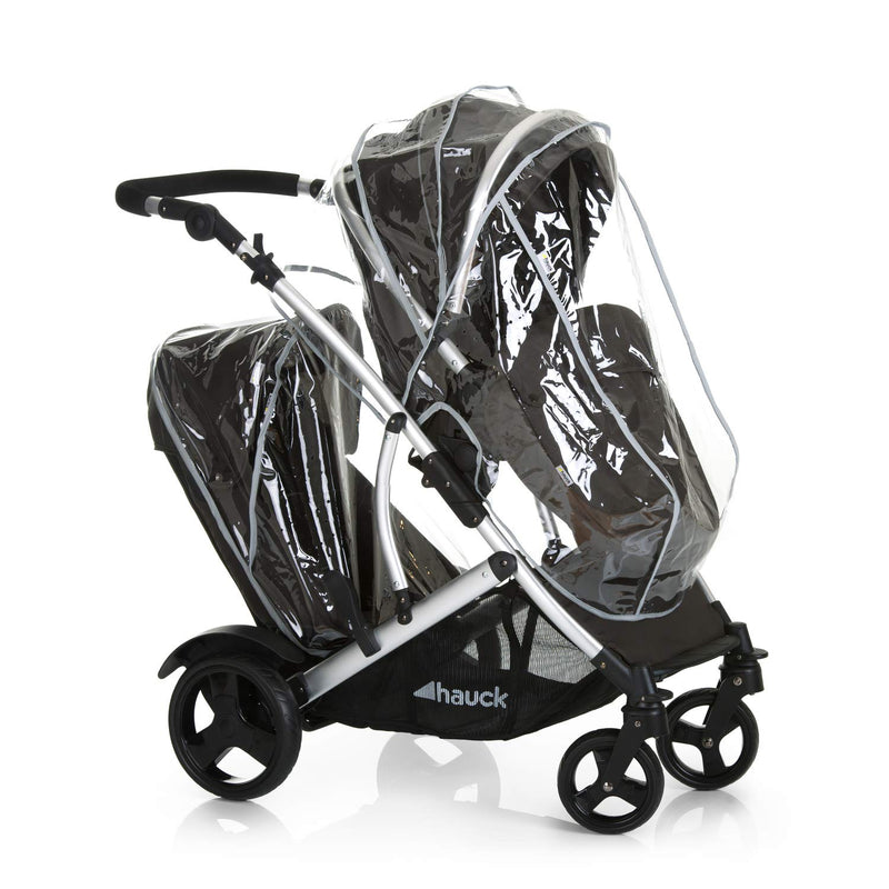 Hauck Geschwister Kinderwagen Duett 2 / Buggy für 2 Kinder / Sitz Oben Umbaubar in Baby Wanne für Ne