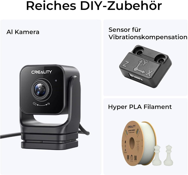 Creality Ender-3 V3 KE 3D Drucker, 500mm/s schnellere Druckgeschwindigkeit FDM Drucker mit Auto-Nive