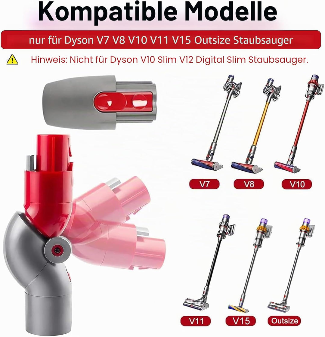 Unterer Adapter und Schnellverschluss-Adapter Oben 970790-01 für Dyson V7 V8 V10 V11 V15 Staubsauger