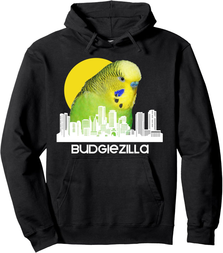 Budgiezilla Wellensittich Sittich Haustier Vogel Tierliebe Pullover Hoodie