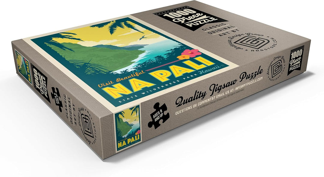 Hawaii: NA Pali State Wilderness Park - Premium 1000 Teile Puzzle - MyPuzzle Sonderkollektion von An