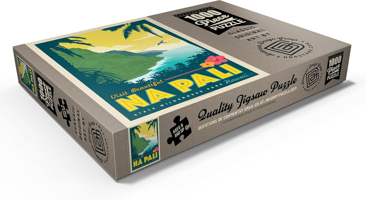 Hawaii: NA Pali State Wilderness Park - Premium 1000 Teile Puzzle - MyPuzzle Sonderkollektion von An