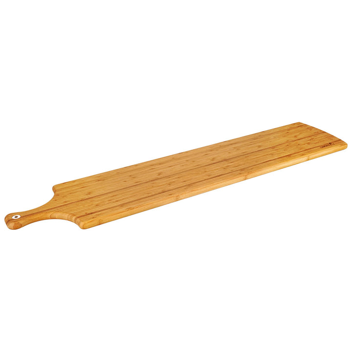 smokemax® XL - Long Version Servierbrett (ca. 100x22x2cm), Schneidebrett, Designbrett aus Bambusholz
