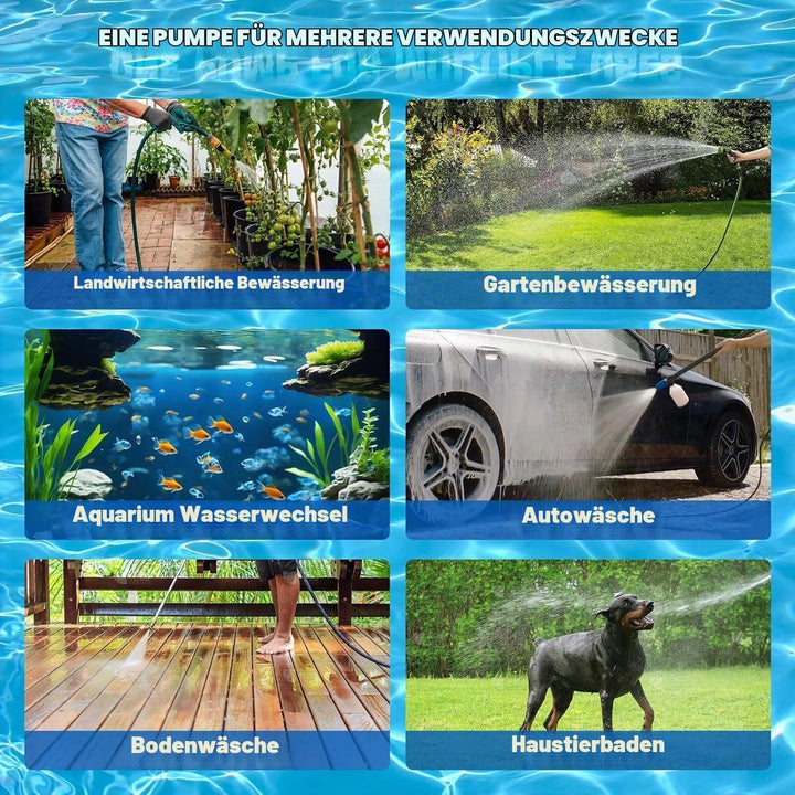 für Makita 18V Wasserpumpe – 120W Kabellose Wassertransferpumpe, 500 GPH Mini-Pumpe für Pool, Garten
