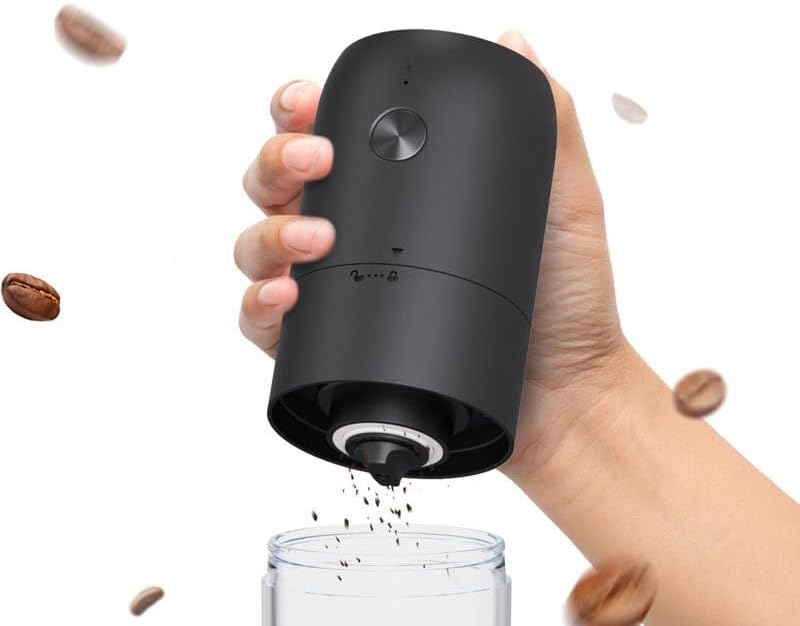 Kaffeemühle, USB Wiederaufladbare Elektrische Kaffeemühle mit Keramik Kegelmahlwerk Tragbare Elektri