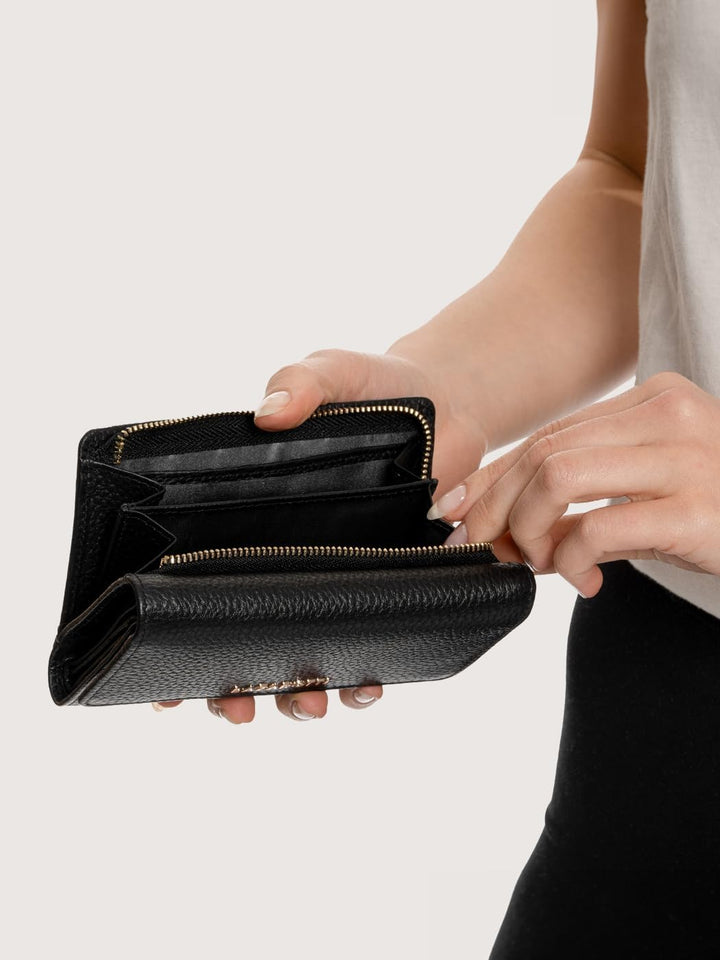 Lazarotti Bologna XL Leder Damen-Geldbörse | grosses Reissverschlussfach, 15 Kartenfächer, RFID-Schu