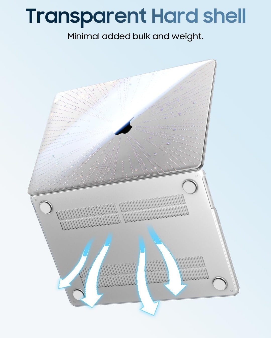 Fintie Hülle Kompatibel mit MacBook Air 13,6 Zoll M5 M4 M3 M2 (2026-2022) A3449 A3240 A3113 A2681, U