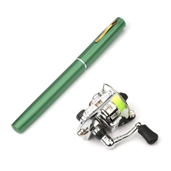 Lixada Angelausrüstung, 1M / 1,4M/1.6M Zusammenklappbar Angelrute Reel Combo Mini Pen Angelrute Kit