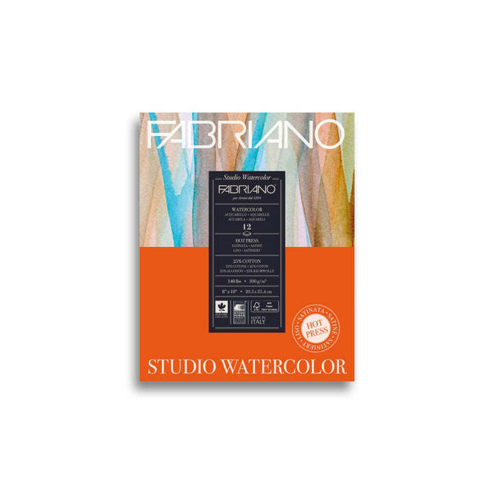 Savoir Faire 71-19123001 Studio Aquarellblock, Papier, multi, 8 x 10 (140 lb) 8 x 10 (140 lb) Multi,