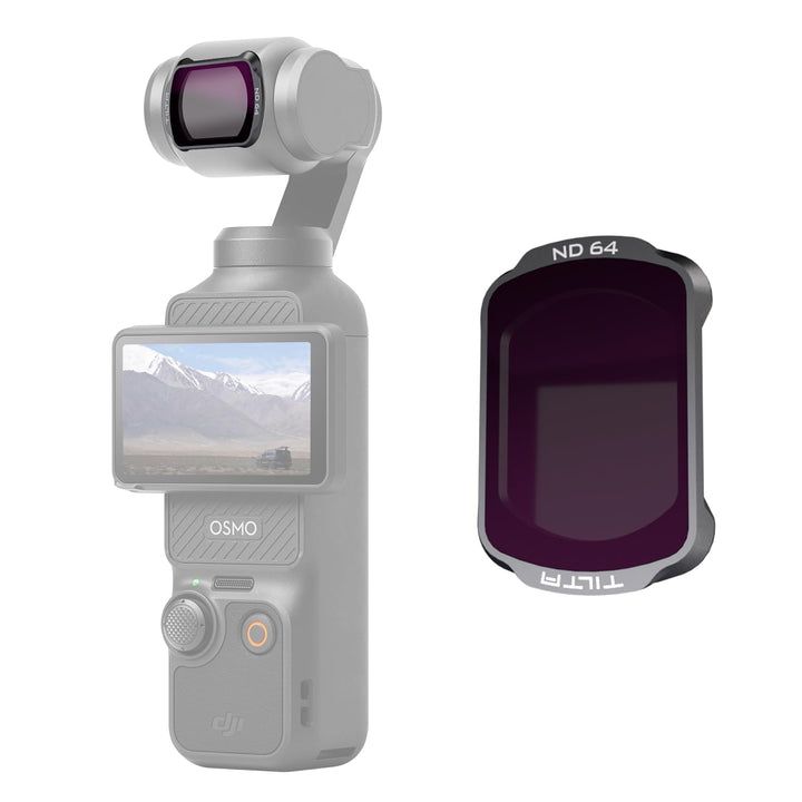 Tilta Pocket 4 ND64 Filter, Magnetischer ND1.8 Filter Kompatibel mit DJI Osmo Pocket 3/4, Ultradünne