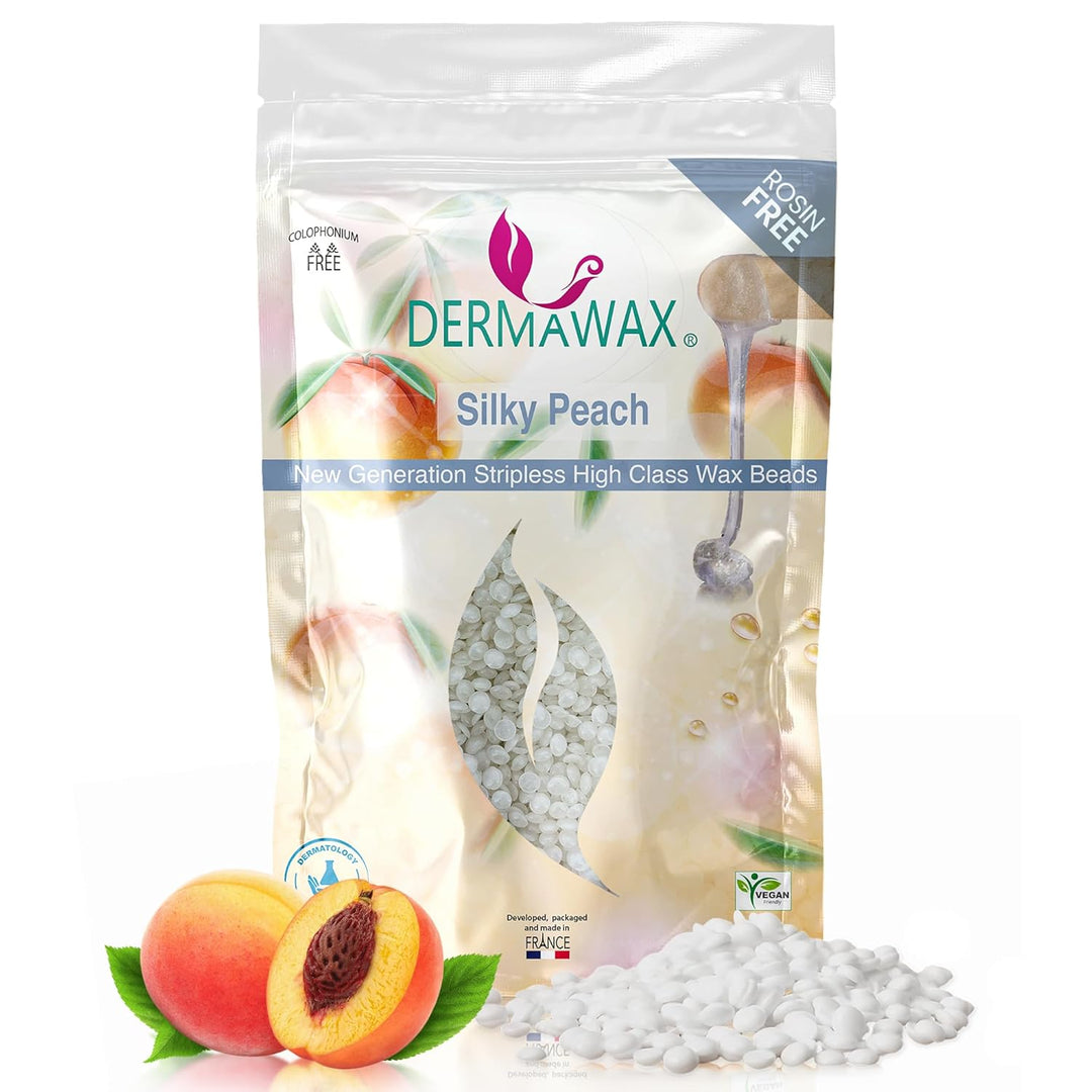 800 Gramm Dermawax Silky Peach Hypoallergen Waxing Perlen zur Haarentfernung Augenbrauen Gesicht Int