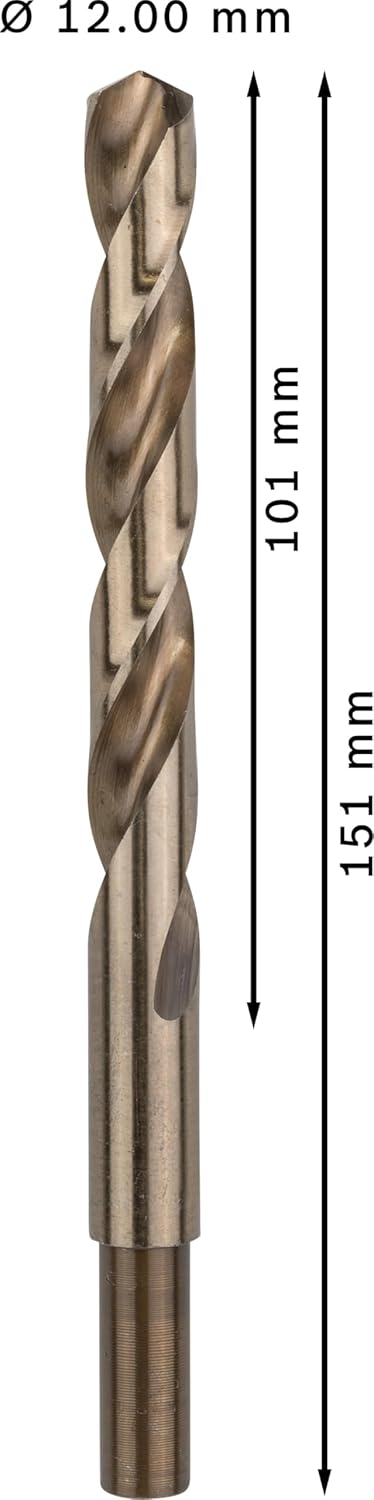 Bosch Professional Metallbohrer HSS-Cobalt (5 Stück, Ø 12 mm)