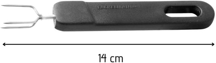 Fackelmann 9932450 Kartoffelstampfer, Hebelpresse, Kartoffelgabel, Kartoffelspiess, Edelstahl, Kunst