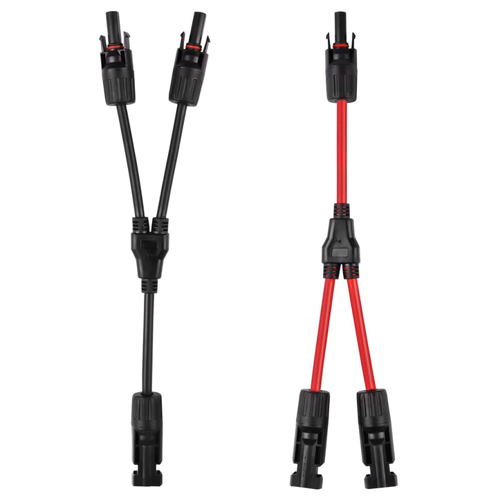 URAQT Solarkabel Y Verteiler, 6 mm² Solarkabel Y2 Solar Cable Wasserdicht Y Splitter 10AWG Plug & Pl