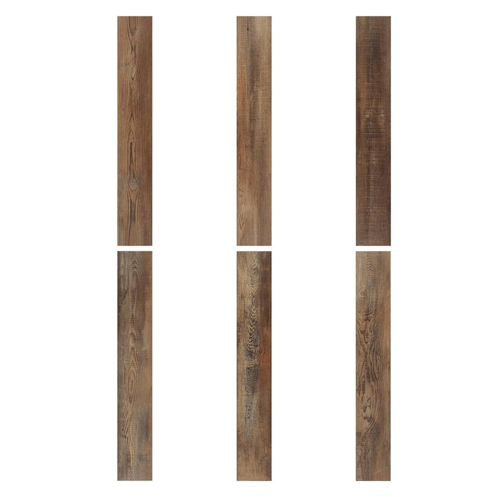 ARTENS - PVC Bodenbelag ROBESA - Selbstklebende Vinyl-Dielen - Vinylboden - Holz-Effekt - Dunkelbrau