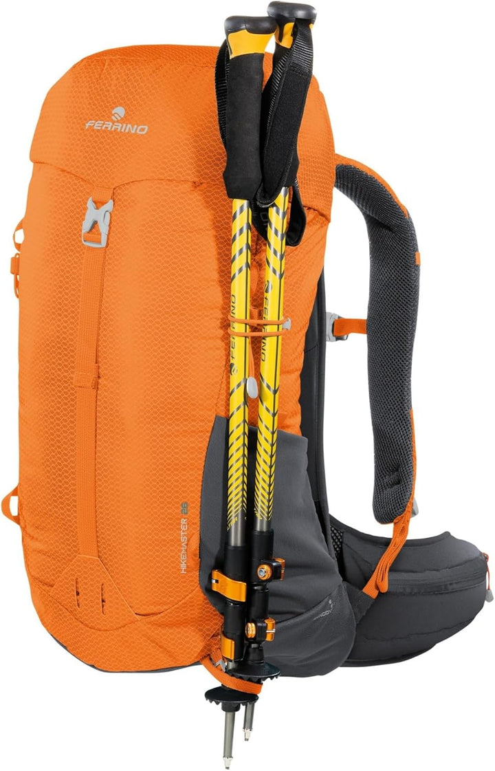 Ferrino Hikemaster 26 Trekkingrucksack 26 Liter ideal für Bergwandern und Fast Hiking Orange, Orange