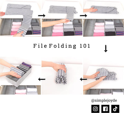 SIMPLE JOY® MALM FileFolding Box für ikea Kommode; DAS ORIGINAL; passgenau; Stabiler Boden; Schublad