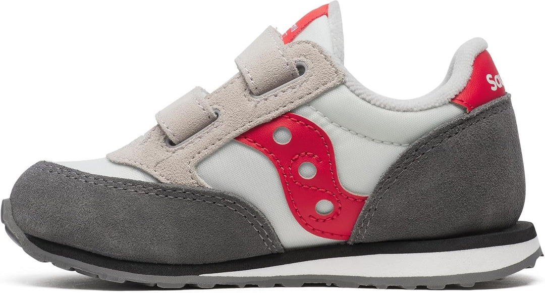 Saucony Jazz Original Vintage Herren Sportschuhe 46.5 EU Weiss Grau Rot, 46.5 EU Weiß Grau Rot