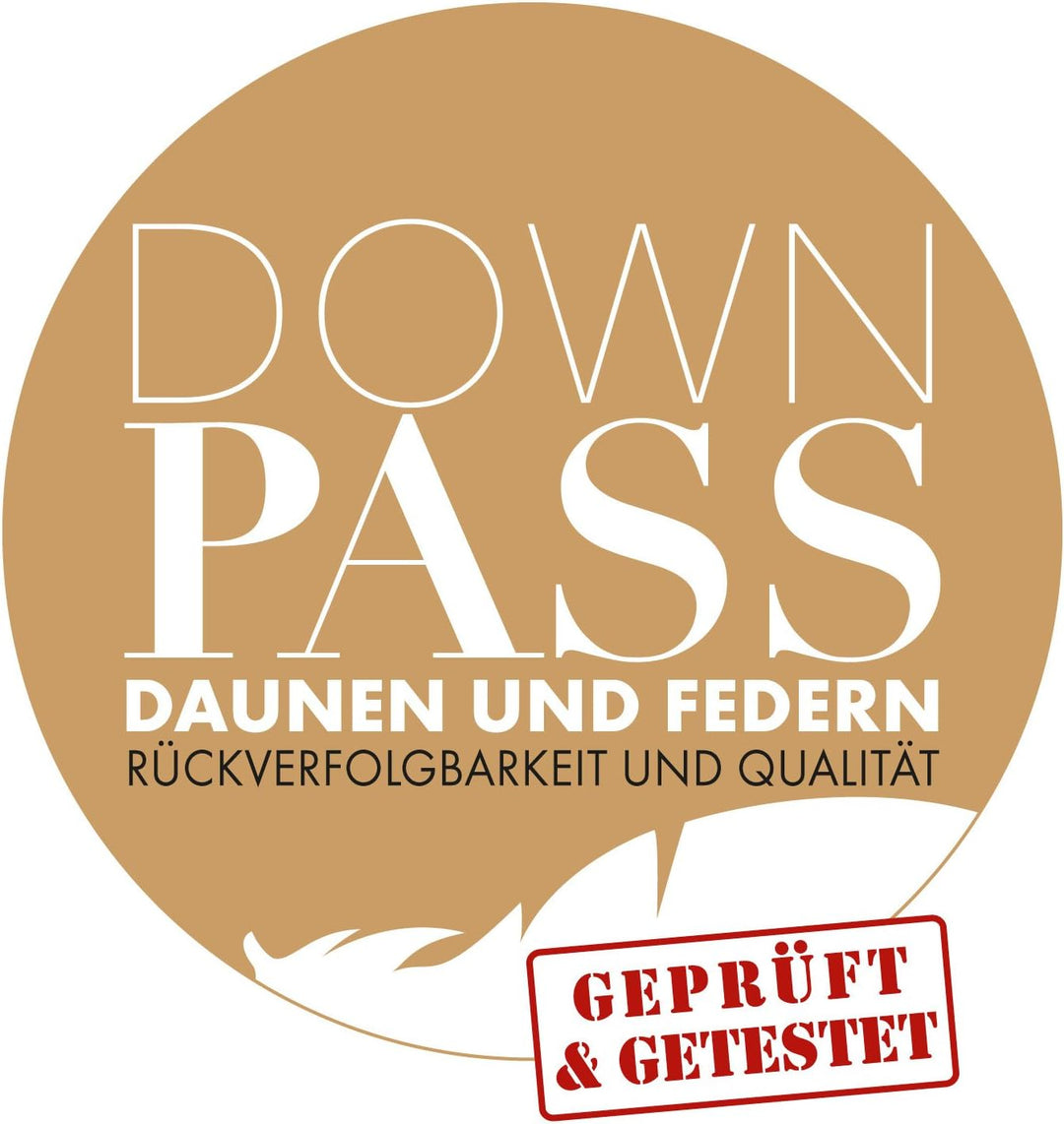 Bodyprotect leichte Daunendecke, Sommerdecke 100% neuen Daunen (60%) &amp; Federn (40%), Kassettendecke,