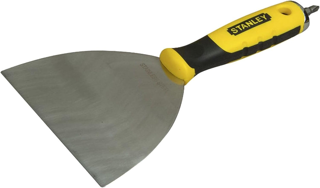 Stanley Fugenspachtel (mit PH2-Bit, 150 mm Klingenlänge, Griffaussparung, konisches Blatt aus rostfr