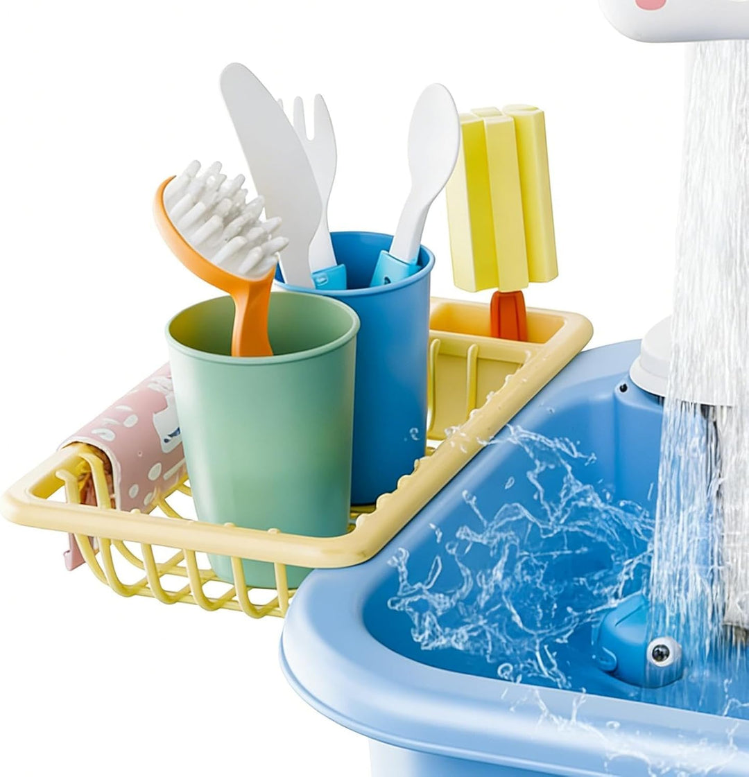 Regenschauer Wasserspieltisch Kinder Outdoor | 4 In 1 Spielspüle Mit Fliessendem Wasser Und Pumpe |