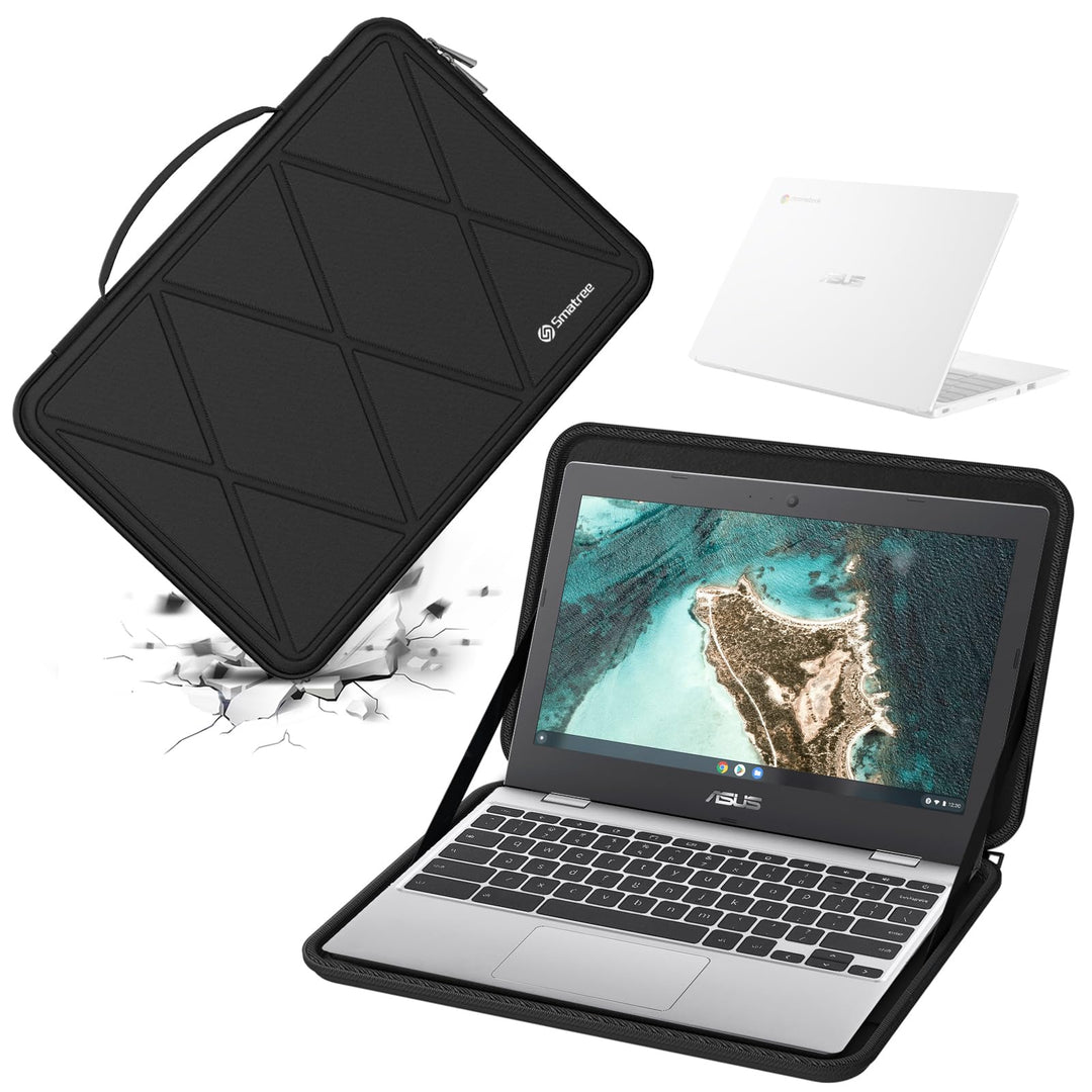 Smatree Hard Eva Schutzhülle Tasche Kompatibel für 11,6 Zoll ASUS Chromebook CX1 (CX1101), 13,3 Zoll