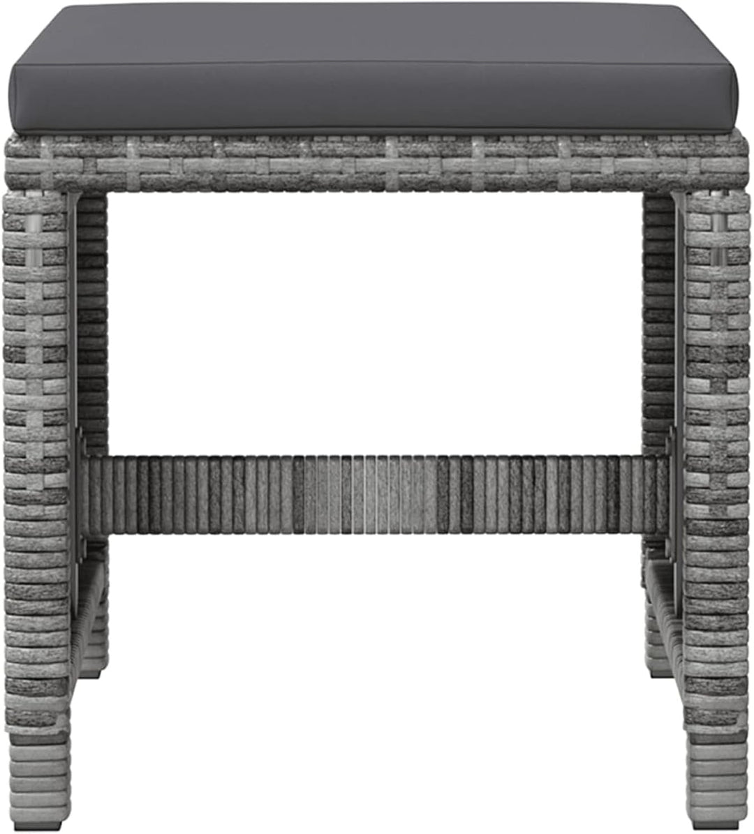 Tidyard 4-TLG. Gartenstuhl und Hocker Set Gartenstuhl Balkonstuhl Rattansessel Gartenmöbel Poly Ratt