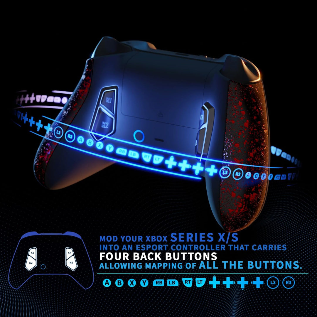 eXtremeRate Konfiguriertes Victor X Remap Kit für Xbox Series X/S Controller,6 Remap Profile&Rücken