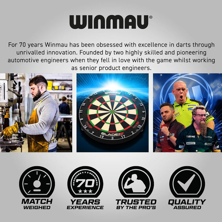 WINMAU Advance 500 Series Dartpfeile mit Stahlspitze 24 g grün, 24 g grün