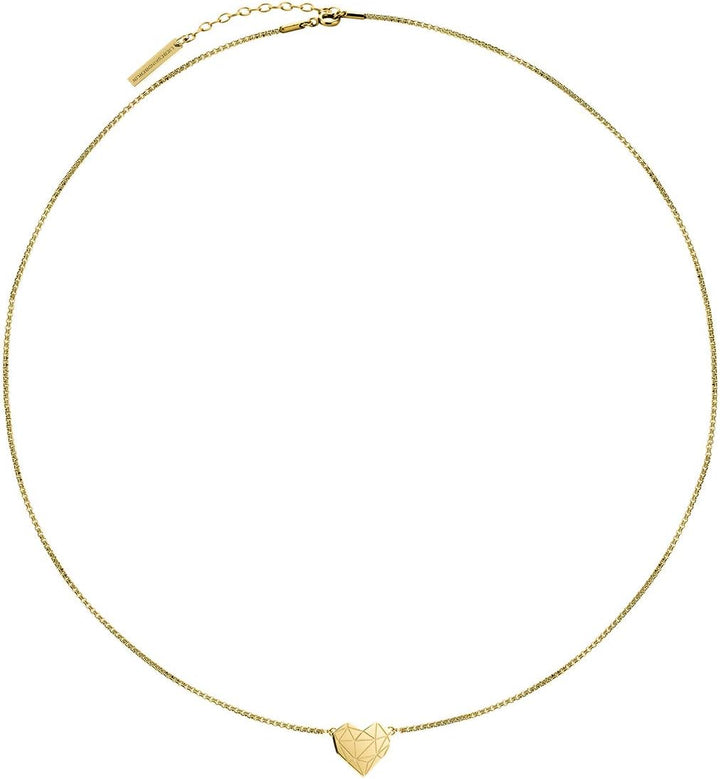 LIEBESKIND BERLIN Damen-Collier Edelstahl Gold Single, Gold Single