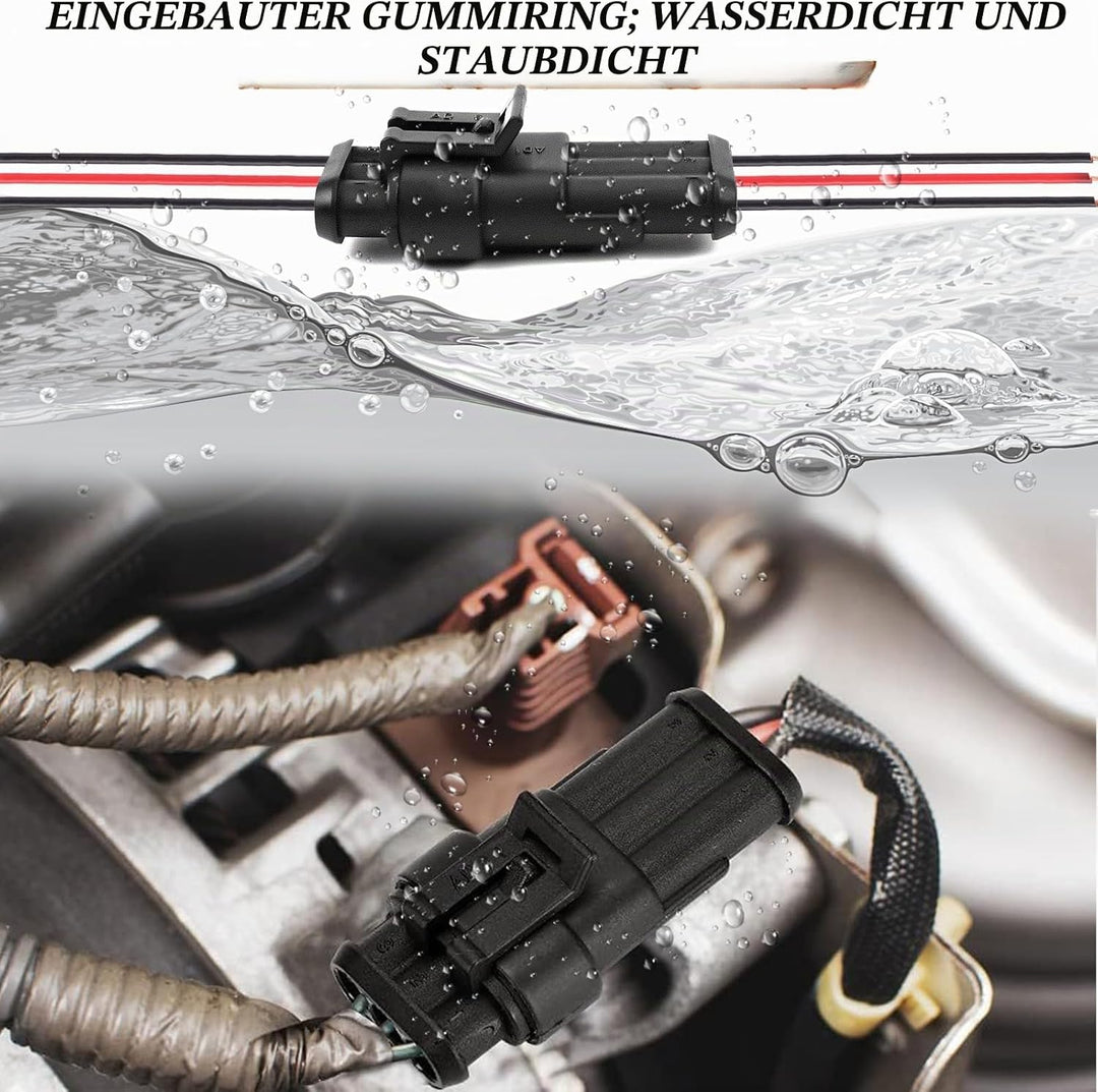 808 Stück Auto Steckverbinder, KFZ Stecker Wasserdicht, Kabel Steckverbinder Stecker, 1/2/3/4/5/6 Po