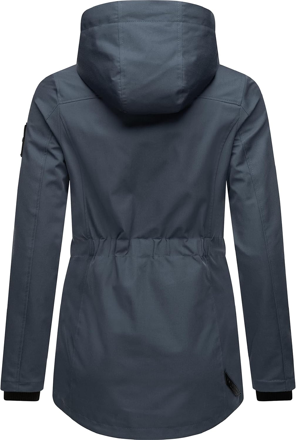 MARIKOO Damen leichter Übergangsparka mit Kapuze Babetaa Prc XS Blau, XS Blau