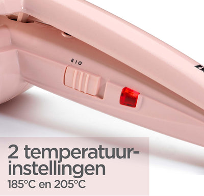 BaByliss Rose Blush Curl Secret Auto-Curler, aus Kunststoff, automatischer Lockenstab mit 2 Temperat