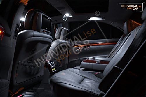 INDIVIDUALise your CAR Innenraumbeleuchtung SET für S Klasse W221 Limousine (Pure-White) Reinweiss,