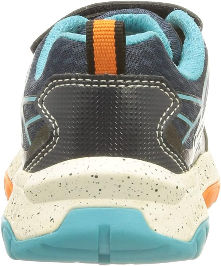 Geox Mädchen J Tuono Boy BSneakers 28 EU Navy Orange, 28 EU Navy Orange