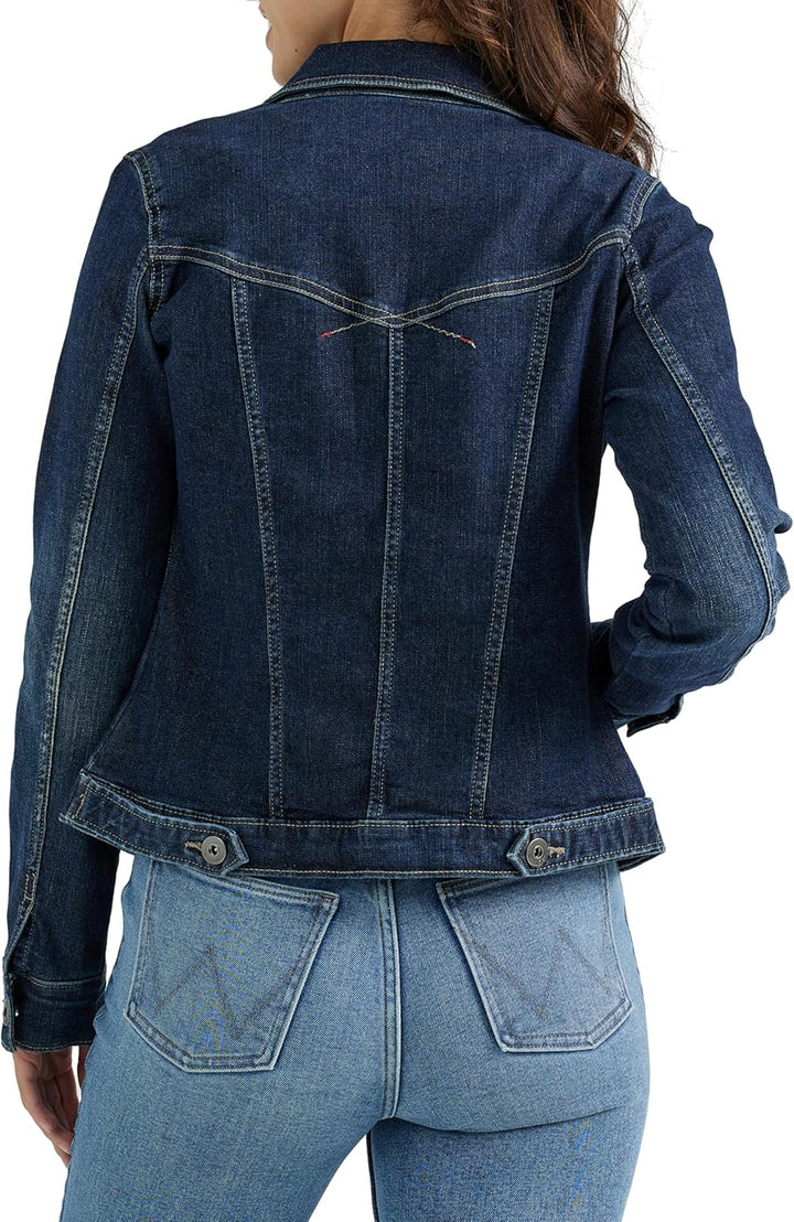 Wrangler Authentics Damen Stretch Denim Jacket Jeansjacke S Getrunken, S Getrunken