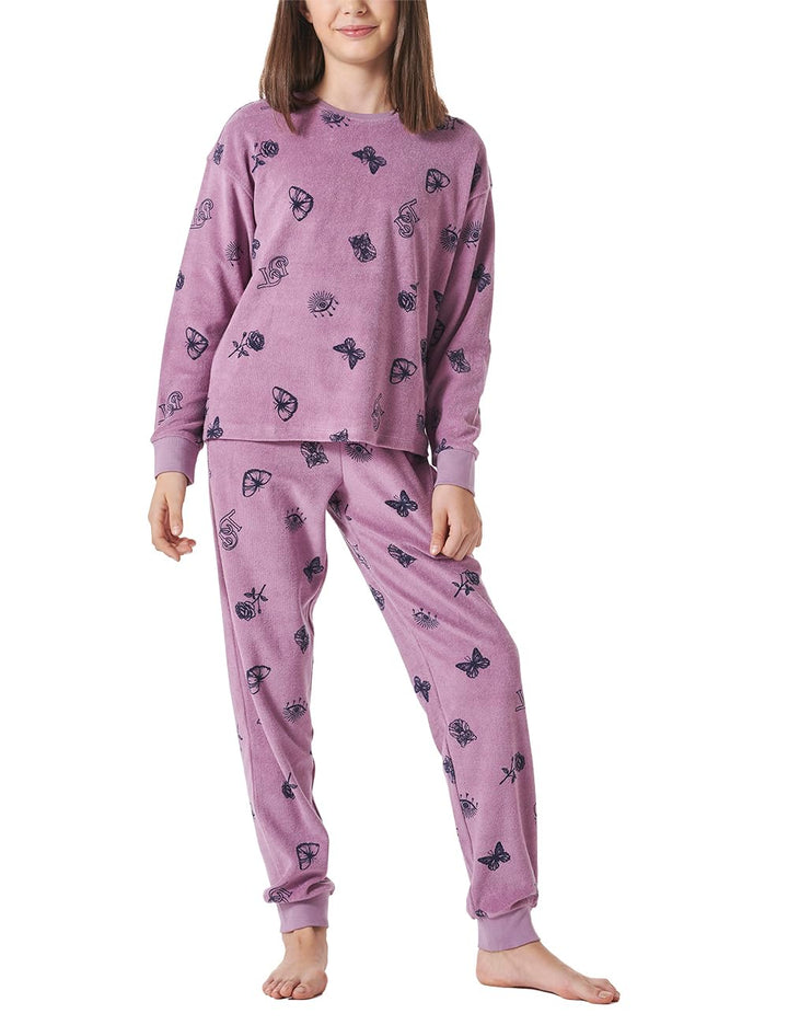 Schiesser Mädchen Pyjamaset 140 Mauve_181978, 140 Mauve_181978