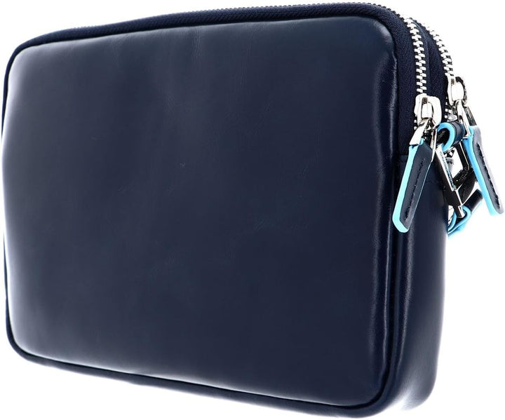 Piquadro Herren Astuccio in Pelle Con Cerniera E Laccio Laterale Stofftasche Blu 2, Blu 2