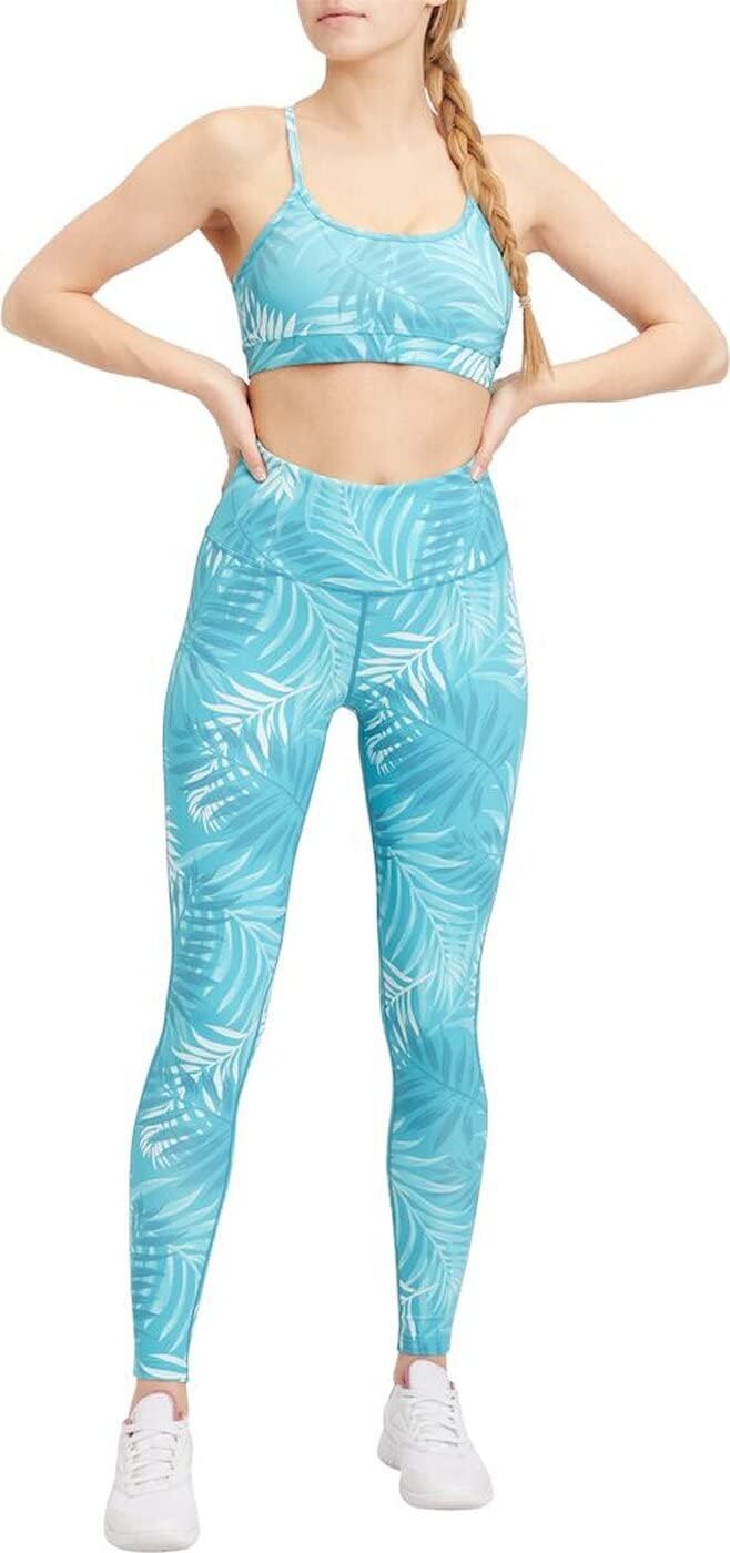 ENERGETICS Damen Leggings 40 Aop-/Blue Aqua/Mint, 40 Aop-/Blue Aqua/Mint
