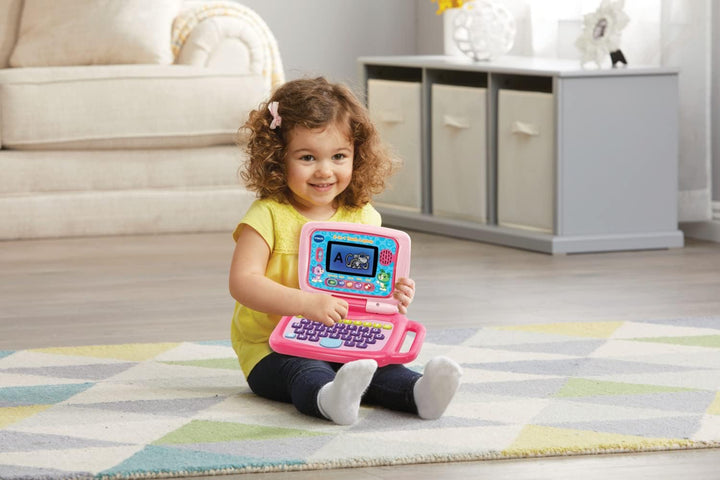 VTech 80-600954 2-in-1 Touch-Laptop pink Vorschulspielzeug Pink Single, Pink Single