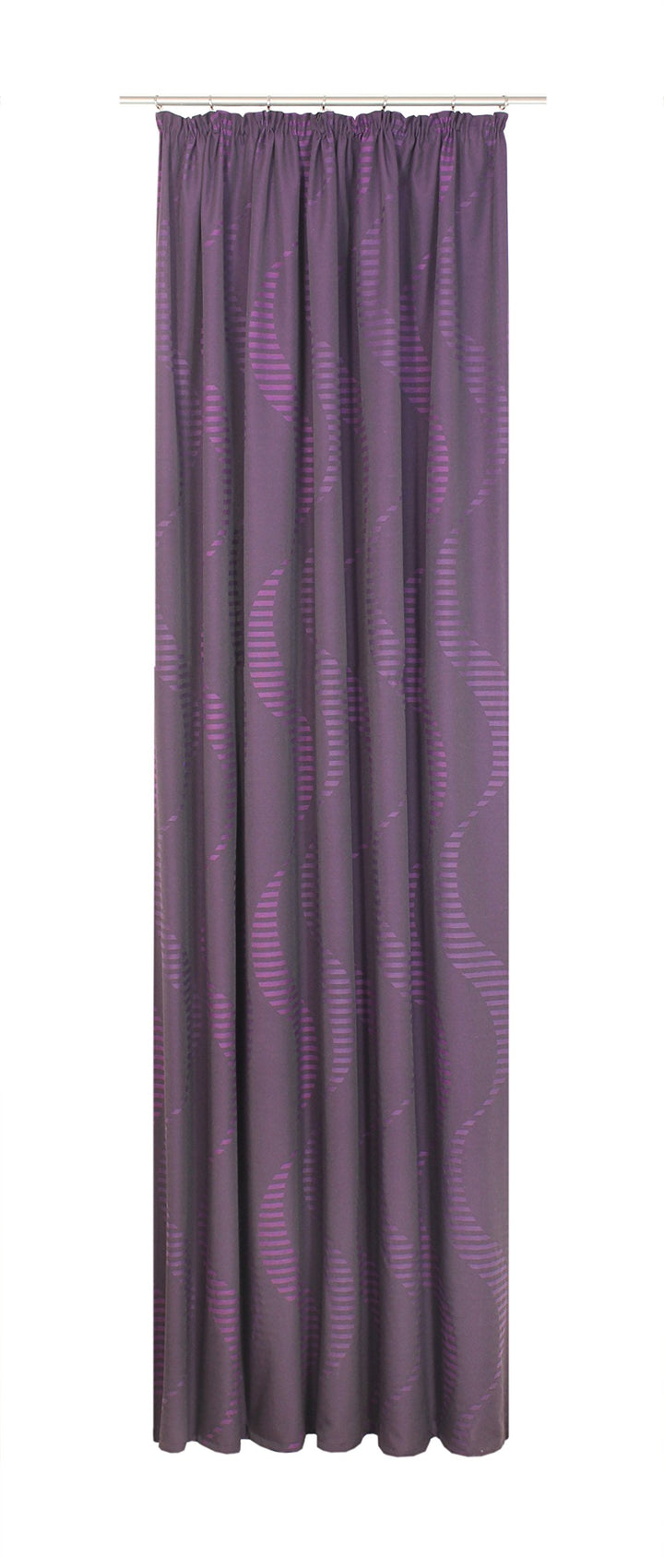Wirth Fertigschal Lupara mit Kräuselband, Polyester, Lila, 150 x 132 cm Lila 150 x 132 cm, Lila 150