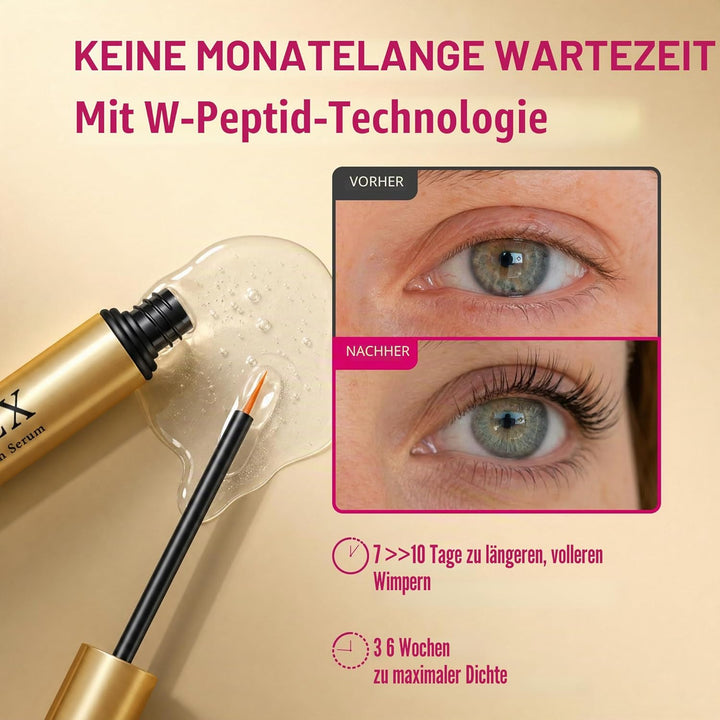 PHIENEX 2026 New Version Wimpernserum – ohne Hormone & vegan – Lash Serum für längeres, dichteres, v