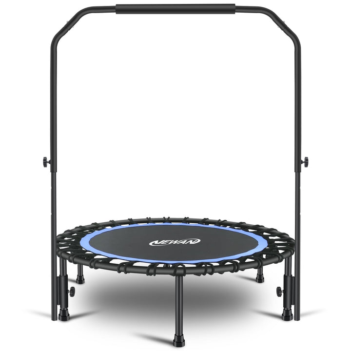 Newan Leises Mini-Trampolin mit verstellbarem Griff, Fitness-Trampolin, Bungee-Rebounder, Springen,