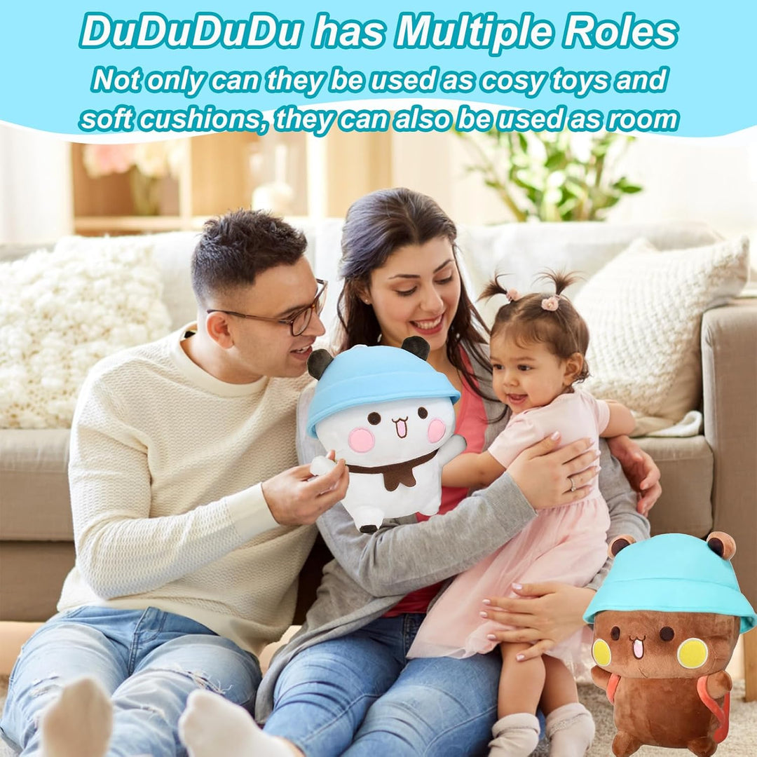 Bubu Dudu Plüsch, weisser und brauner Bär, Plüsch, niedlicher Panda, Stofftiere für Freundinnen und