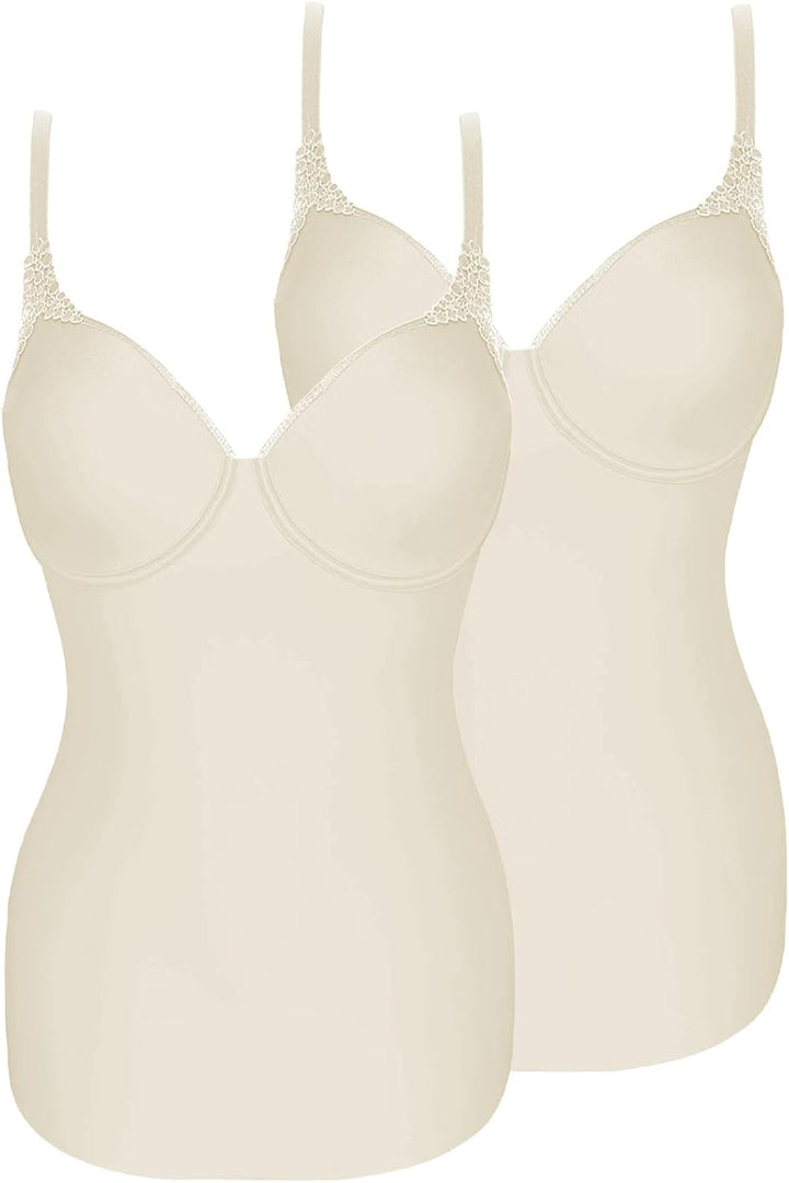 VIANIA! 2er Pack Spacer BH Hemd Carola 181514 75 D Cream, 75 D Cream