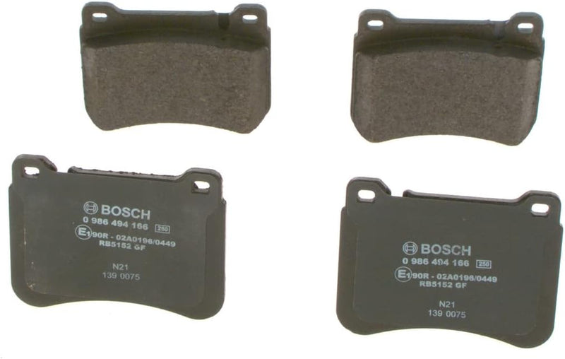 Bosch BP1077 Bremsbeläge - Vorderachse - ECE-R90 Zertifizierung - vier Bremsbeläge pro Set